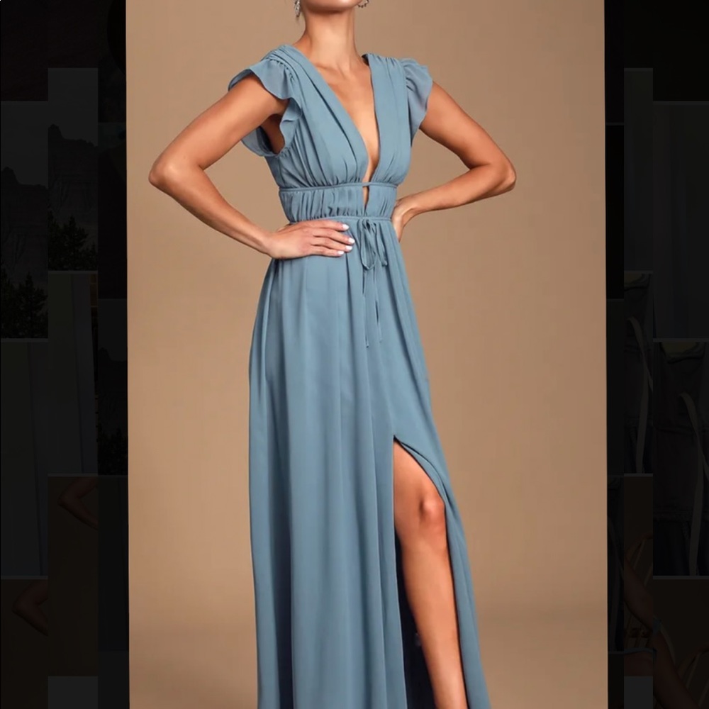 Boho blue dress Lulus Maxi dress